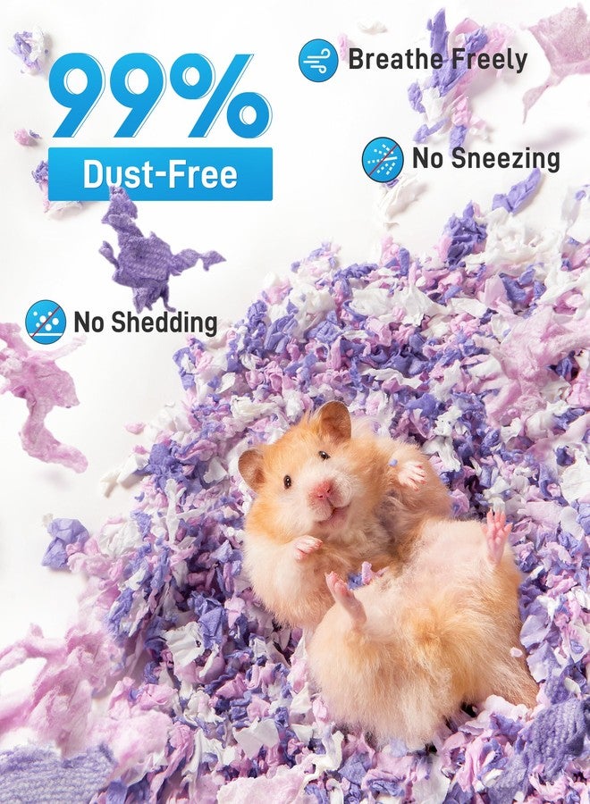 BUCATSTATE Hamster Bedding 15L, 99% Dust-Free Guinea Pig Paper Bedding Odor Control Paper Bedding, Cozy Small Animal Bedding for Rabbit Rat Syrian Dwarf Hamsters Gerbils (Lavender) - Image 2
